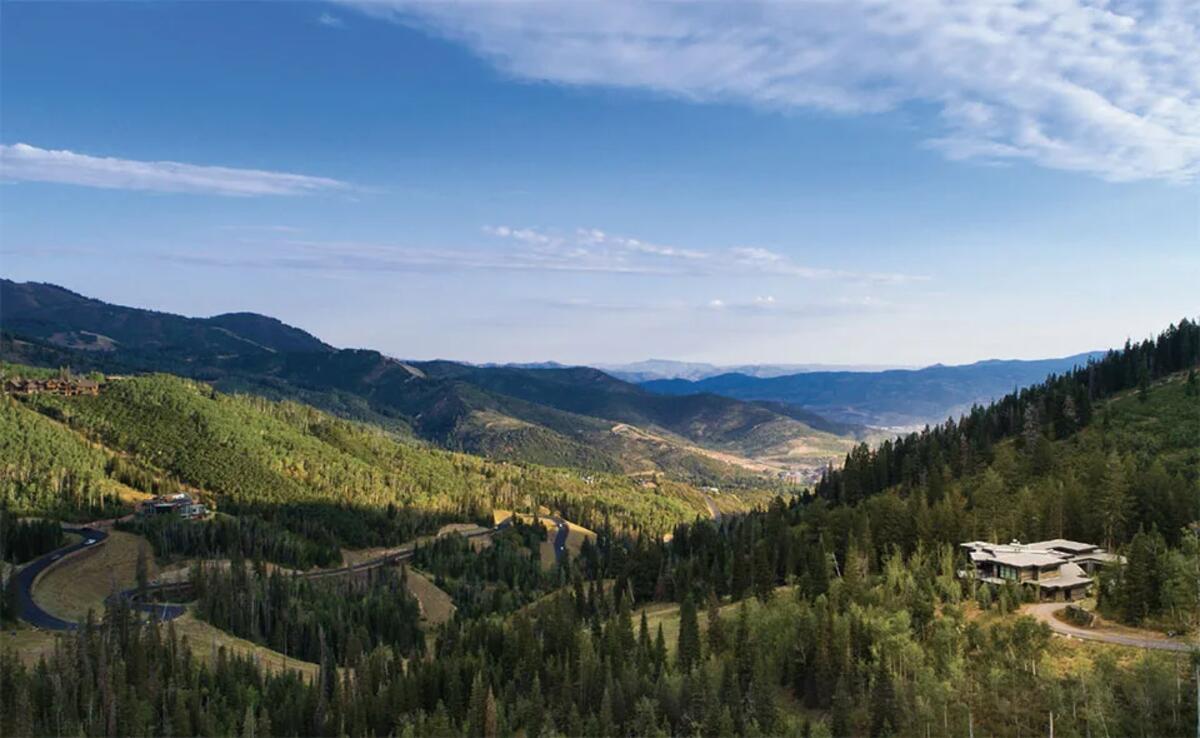The Colony at White Pine Canyon aerial summer view