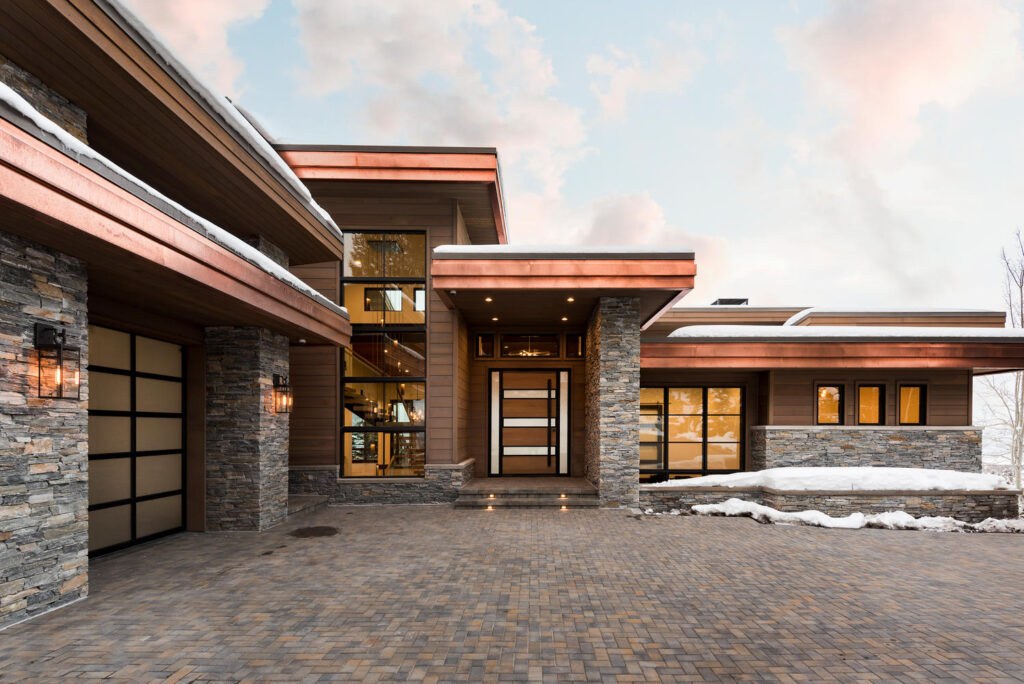 Silver Lake custom home — front exterior