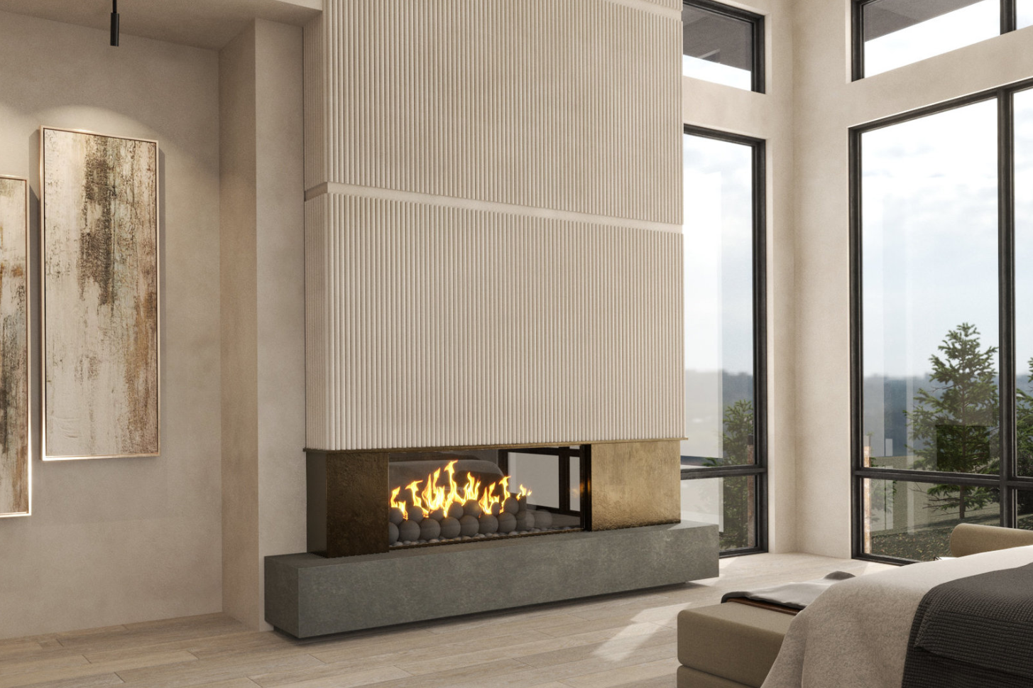 Painted Shores at Promontory — Render Fireplace