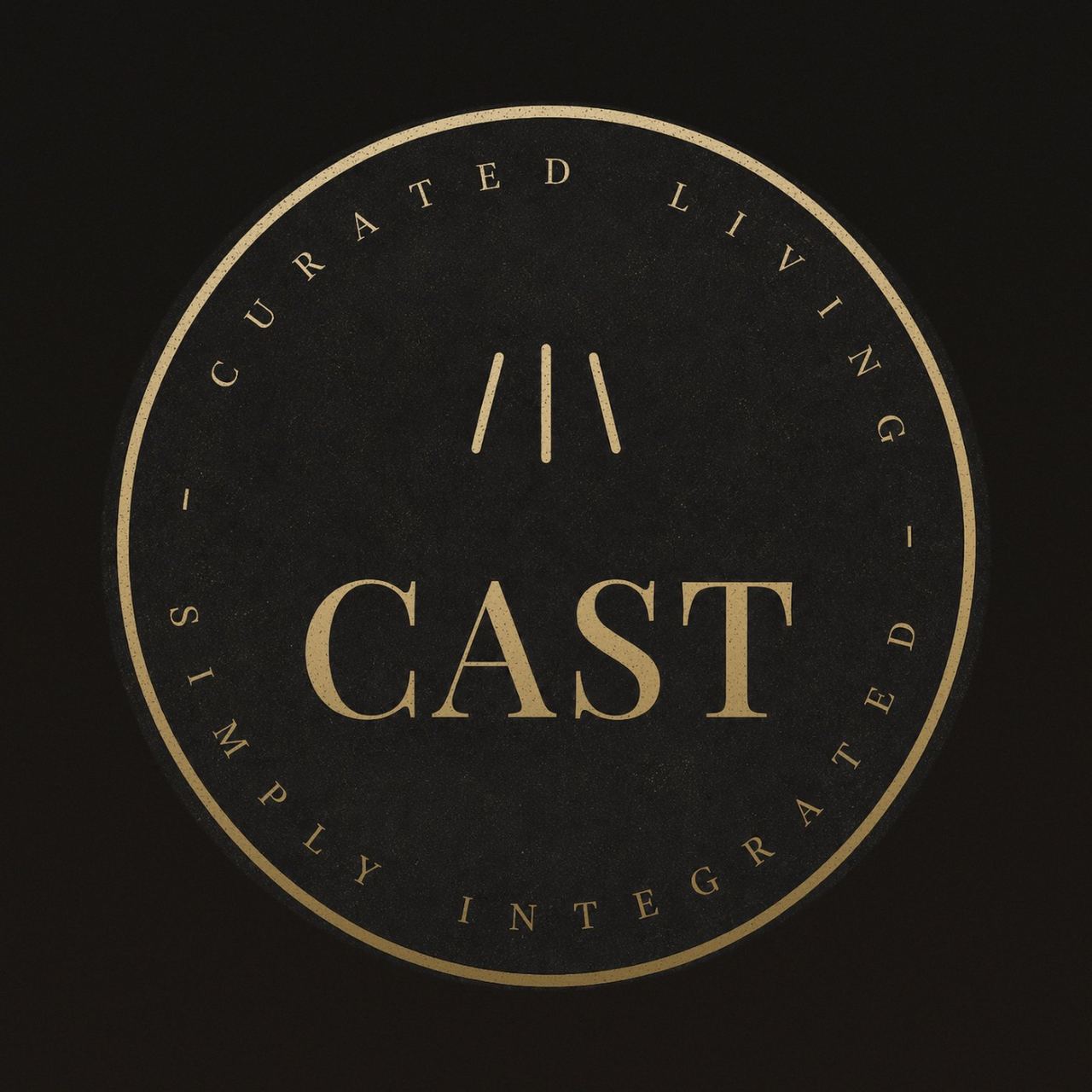 Cast card — front, the foundry mark