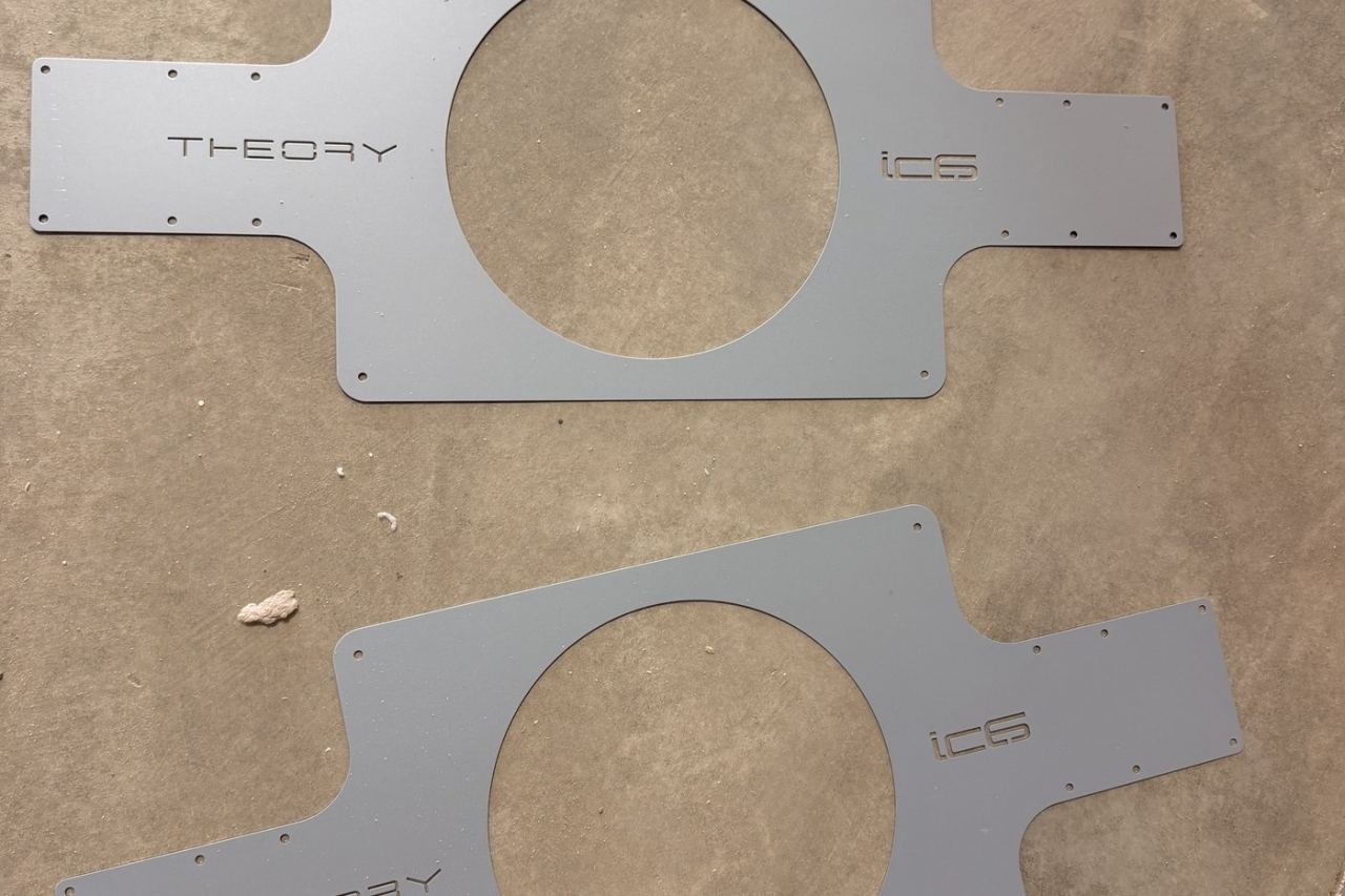 Theory IC6 in-ceiling brackets staged for install — Utah County Estate