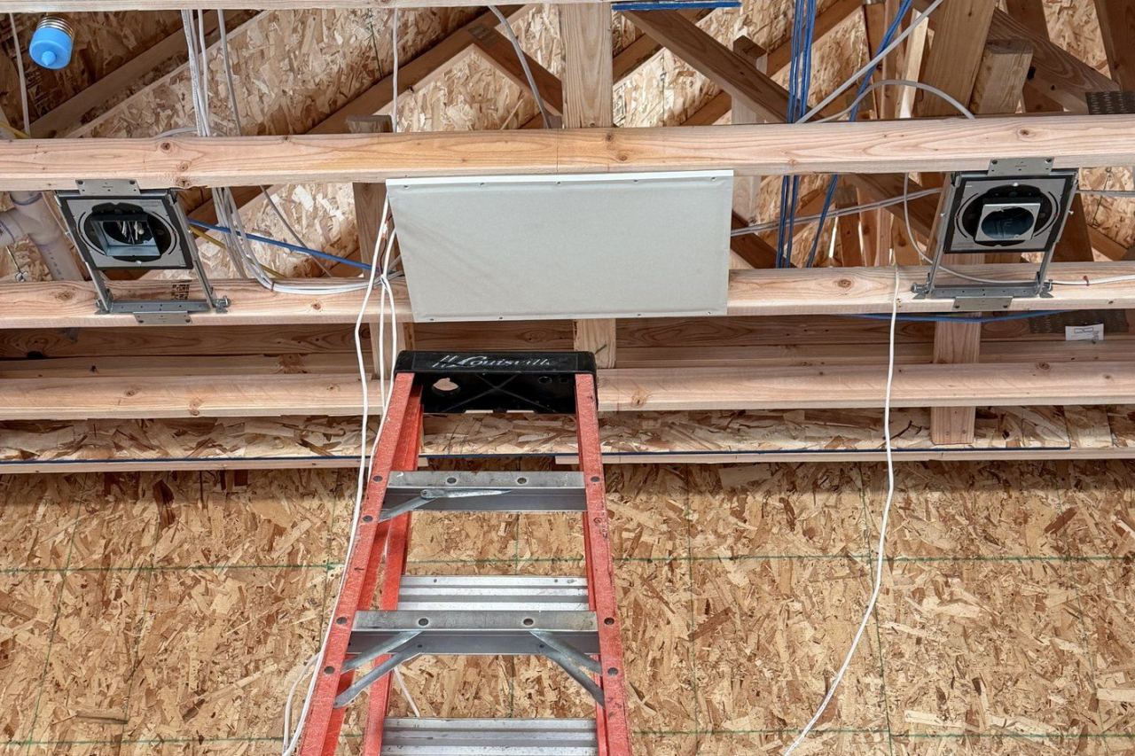 Structured wiring and in-ceiling speaker finish — Utah County Estate