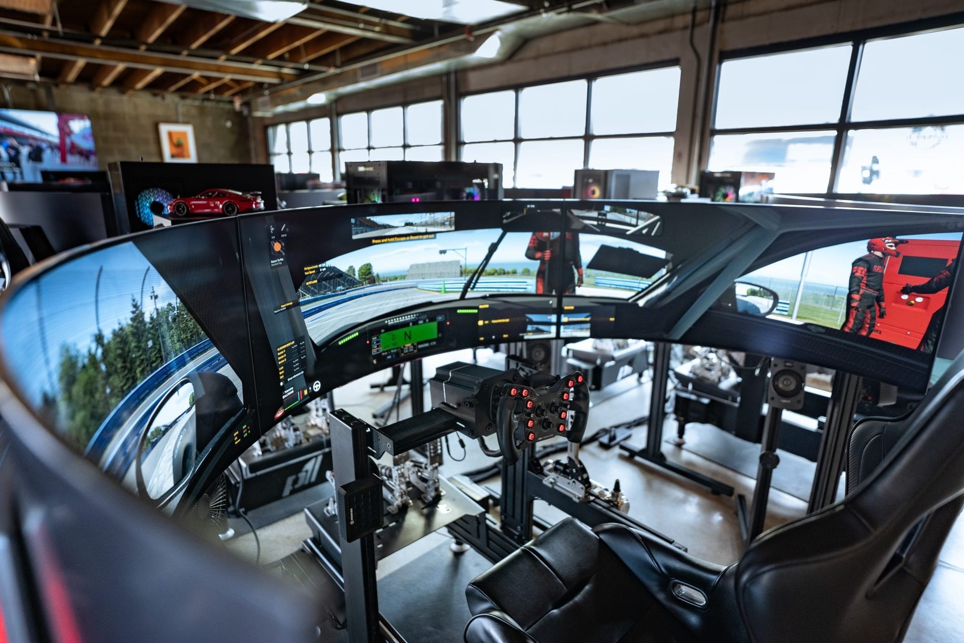 Flatout Sim Racing — wraparound cockpit
