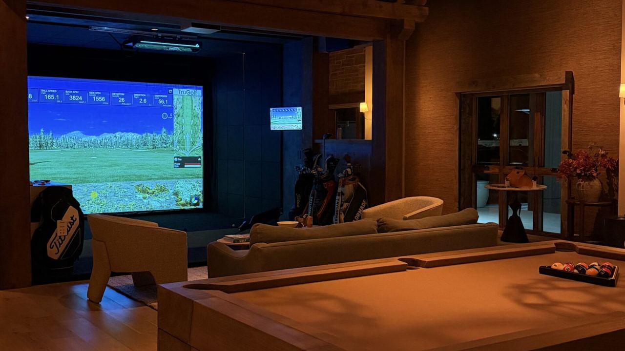 TruGolf golf simulator — Cast showroom