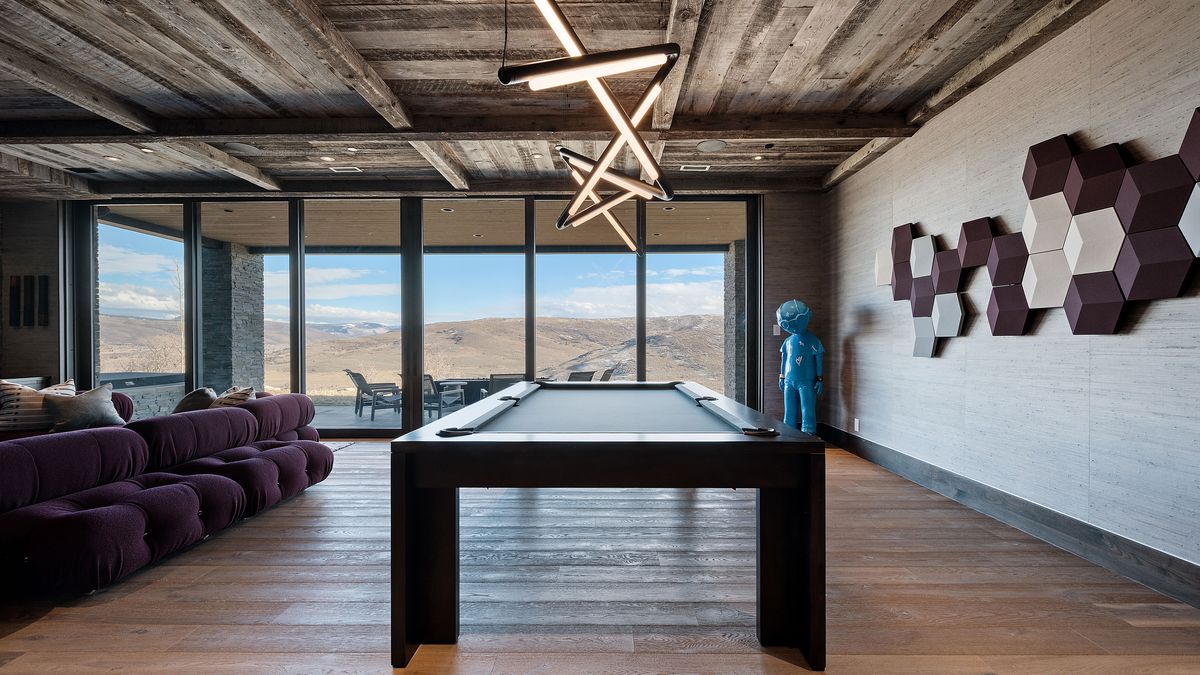 Game Room with Designer Pendant
