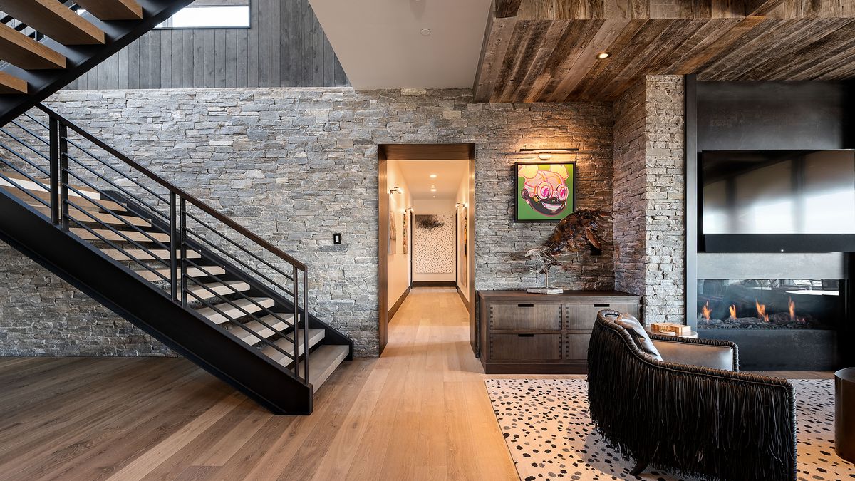 Stone Wall Living Area