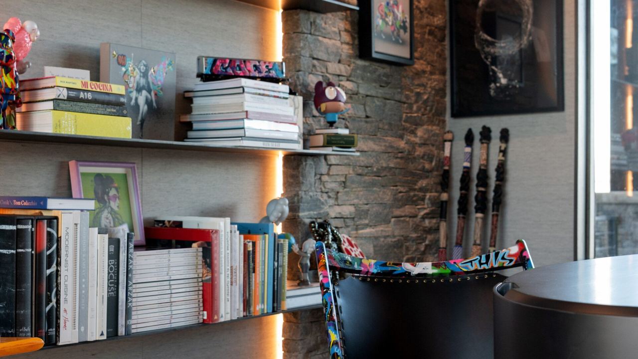 Backlit architectural shelving &mdash; Cast showroom