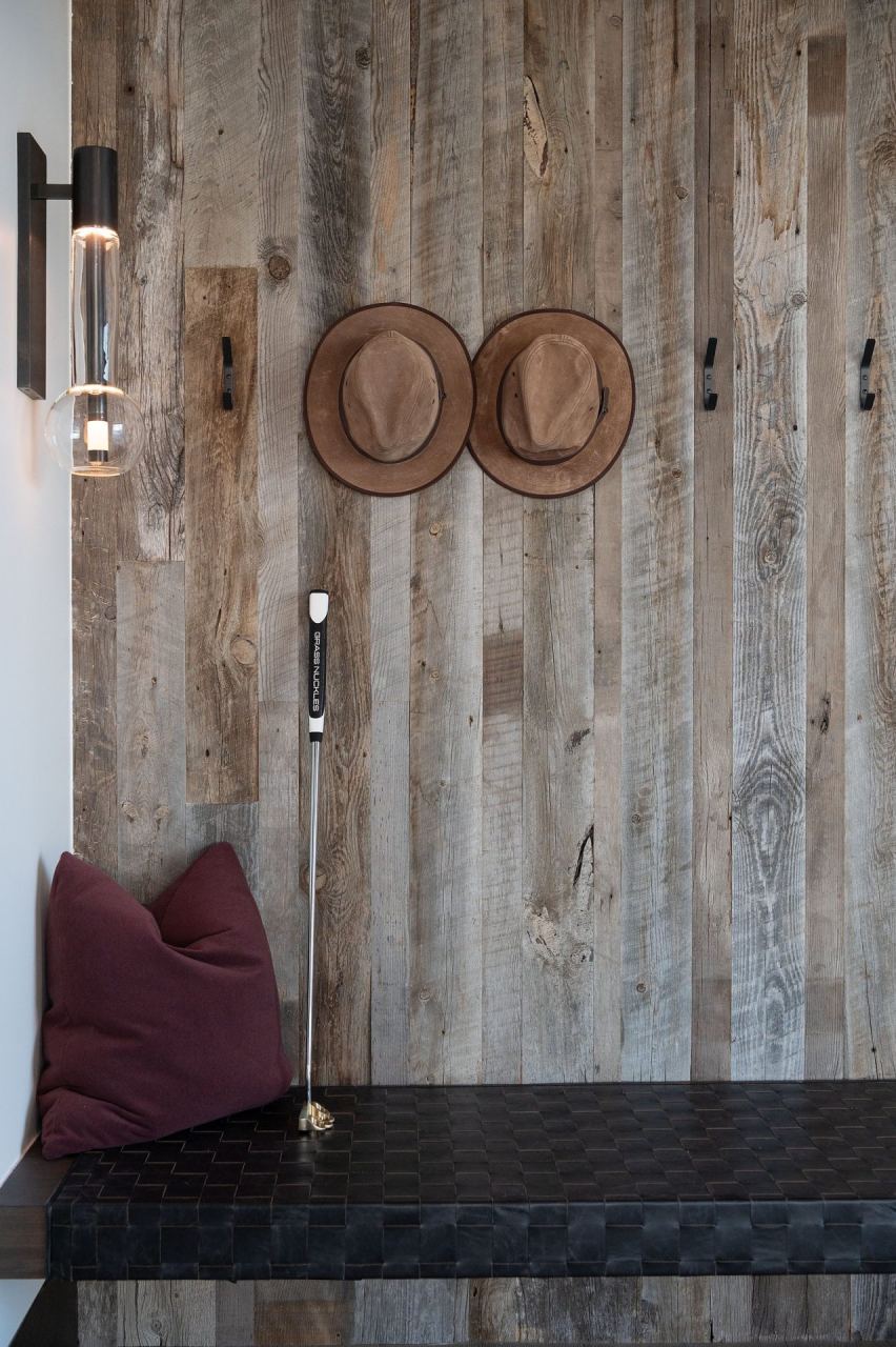 Custom millwork with integrated speakers &mdash; Park City home by Techi