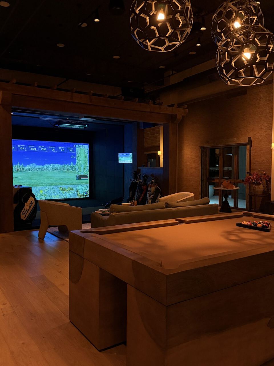 TruGolf golf simulator install &mdash; Cast showroom