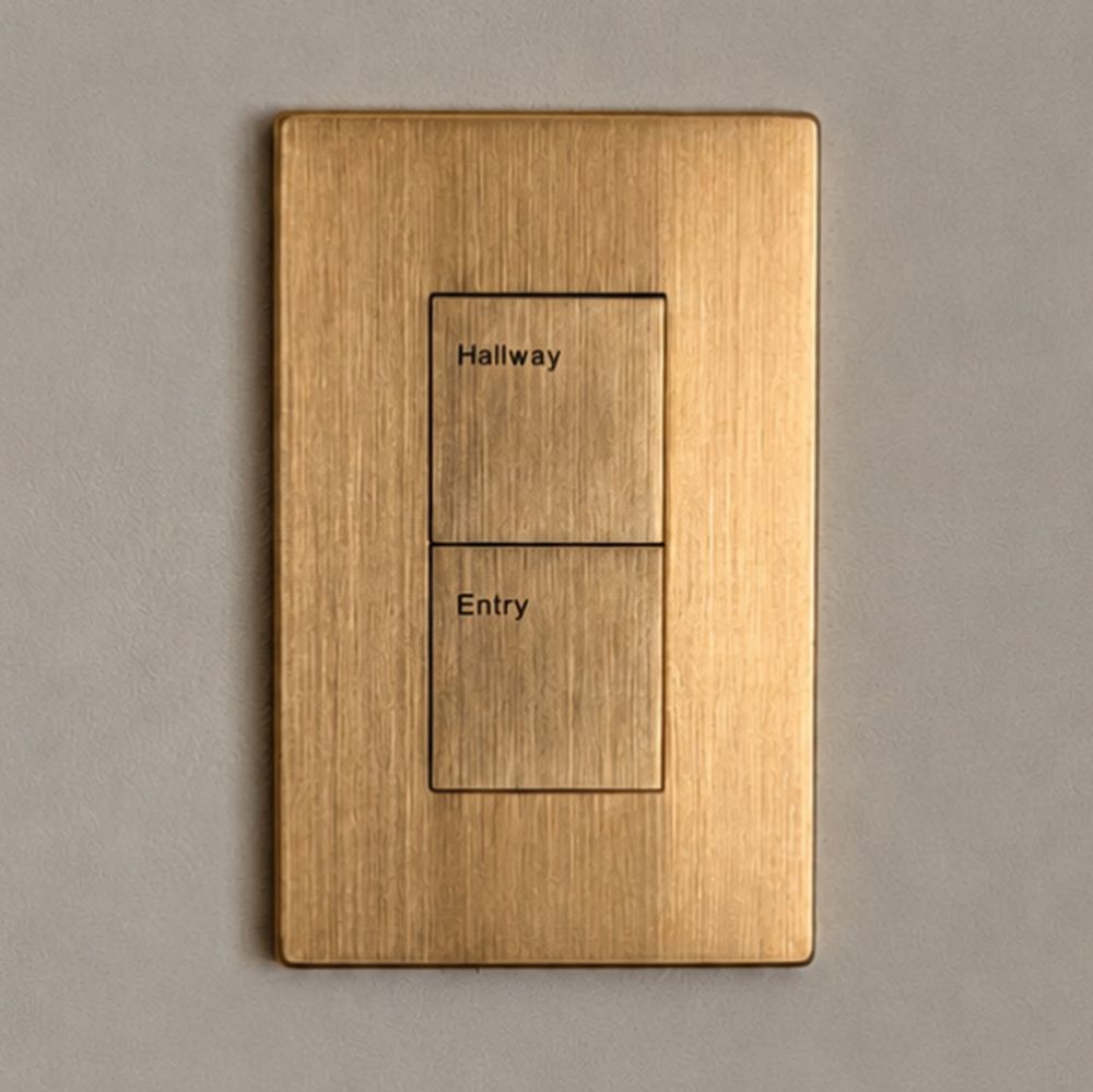 Savant keypads installed in a Wasatch Back home &mdash; lighting, audio & shade control by Techi