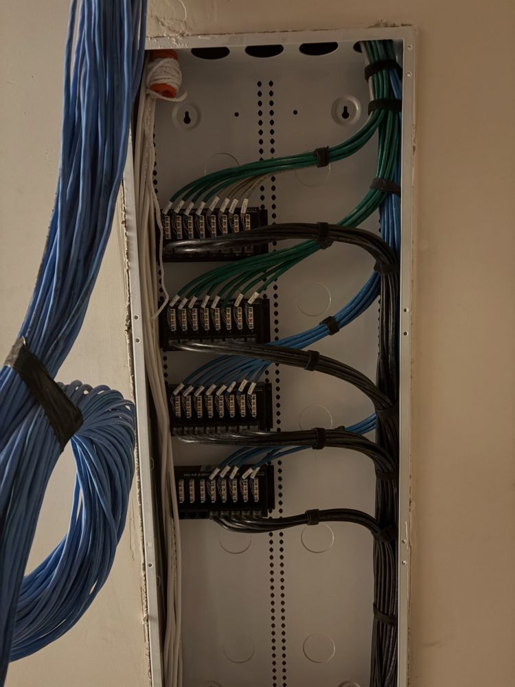 Clean, labeled electrical panel &mdash; apprentice work by Techi&rsquo;s in-house team